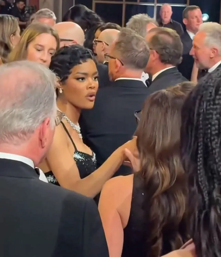 Teyana Taylor during her fight at the Oscars 2026