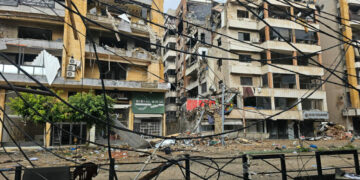 Heavy storms in Beirut cap a morning of ongoing Israeli strikes.