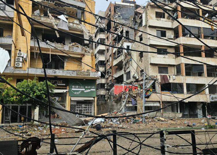 Heavy storms in Beirut cap a morning of ongoing Israeli strikes.