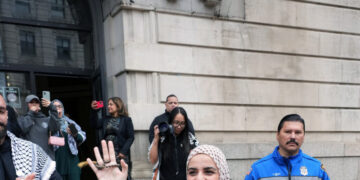 Pro-Palestinian Activists Rally in Support of Freed Columbia Protester