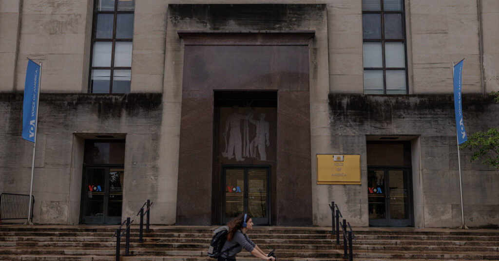 Voice of America Journalists Sue, Saying Trump Officials Interfered in Coverage