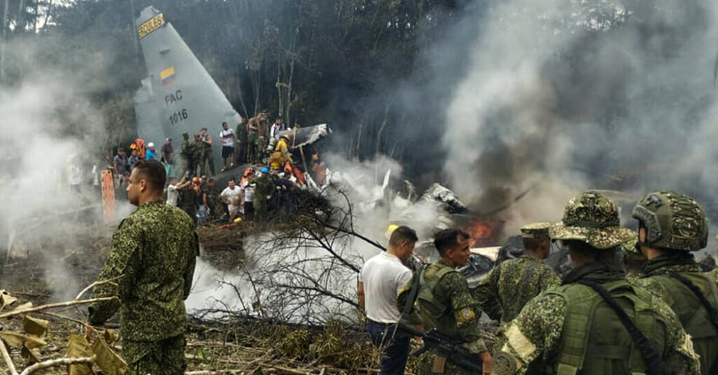 Colombian Military Plane Crash Kills 66 and Injures Dozens