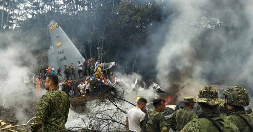 Plane Crash Kills 66 From Military and Police in Colombia