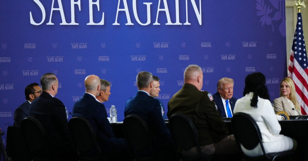 Trump Claims Victory on Memphis Crime as His Crackdown Draws Protests