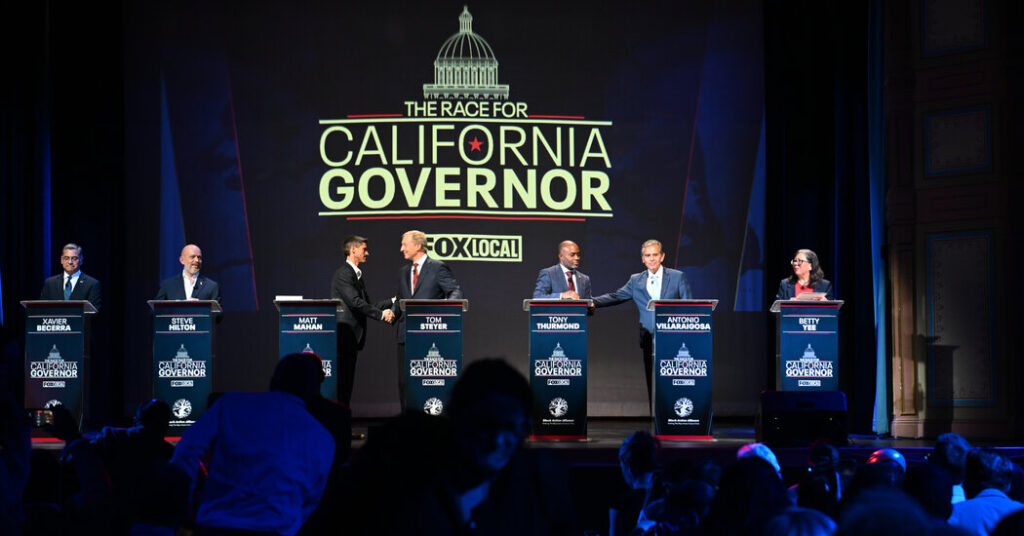 California Governor’s Debate Canceled After Criticism Over Lack of Diversity