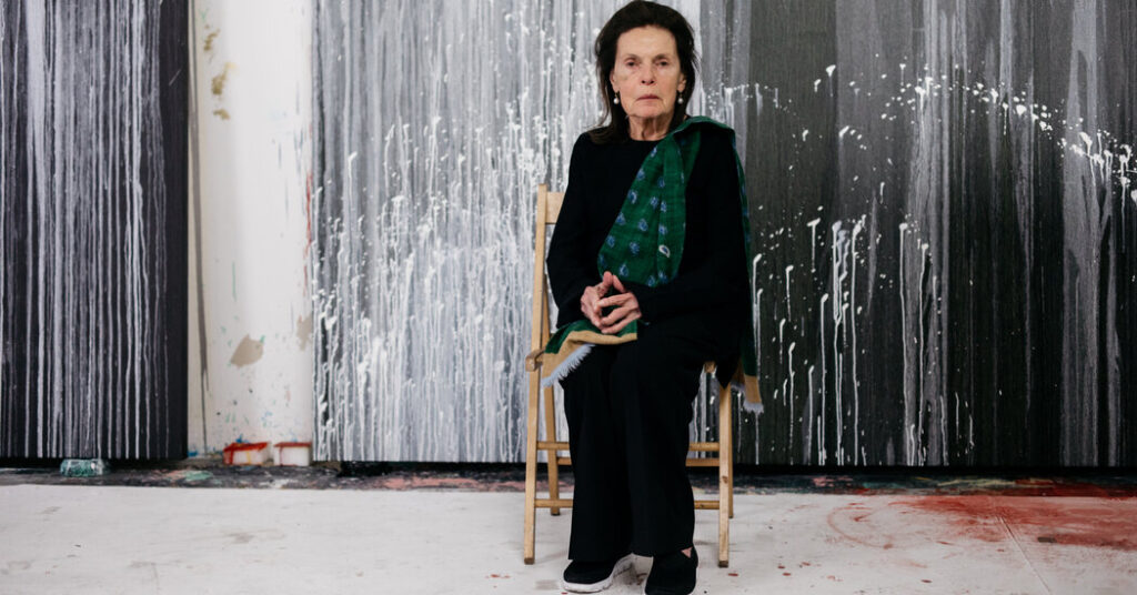 Pat Steir, Painter of Luminous ‘Waterfalls,’ Dies at 87