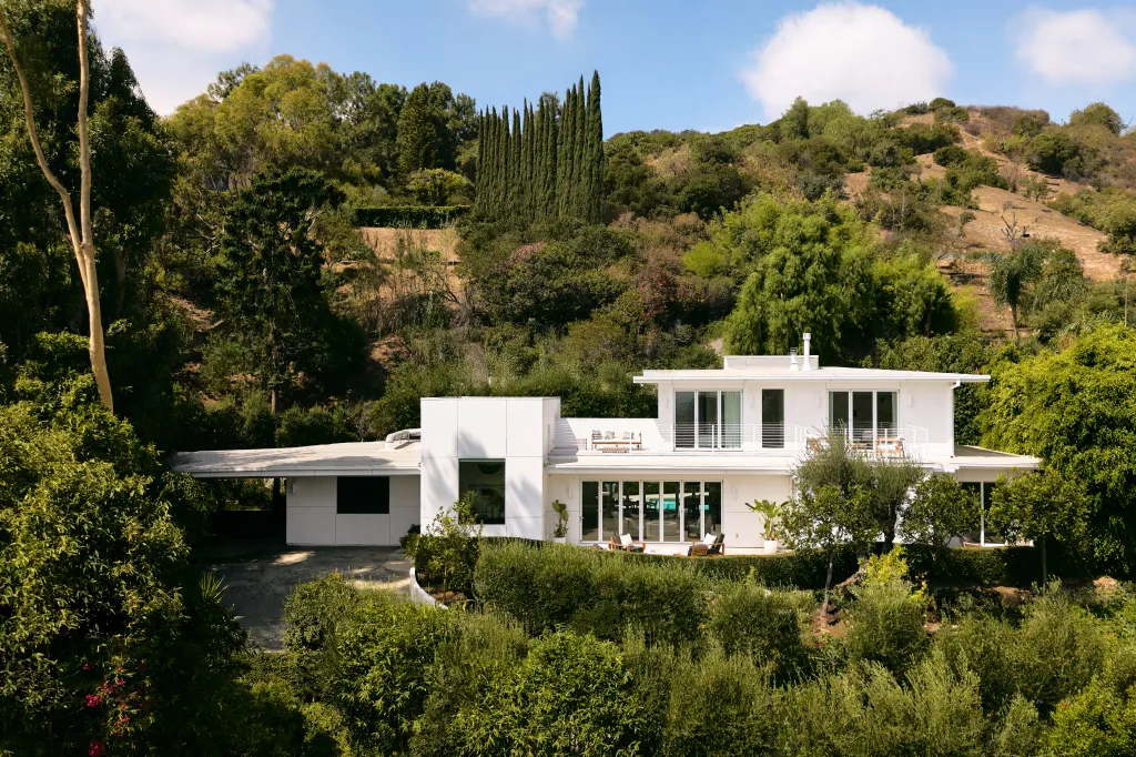 The midcentury modern home was built in 1950 in the Hollywood Hills
