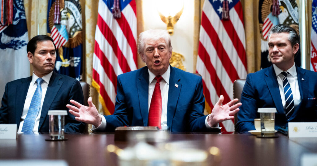 Trump Aims New Threats at Iran, as Israel Says It Killed Naval Commander