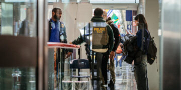 ICE May Remain at Airports Even After T.S.A. Pay Resumes, Border Czar Says