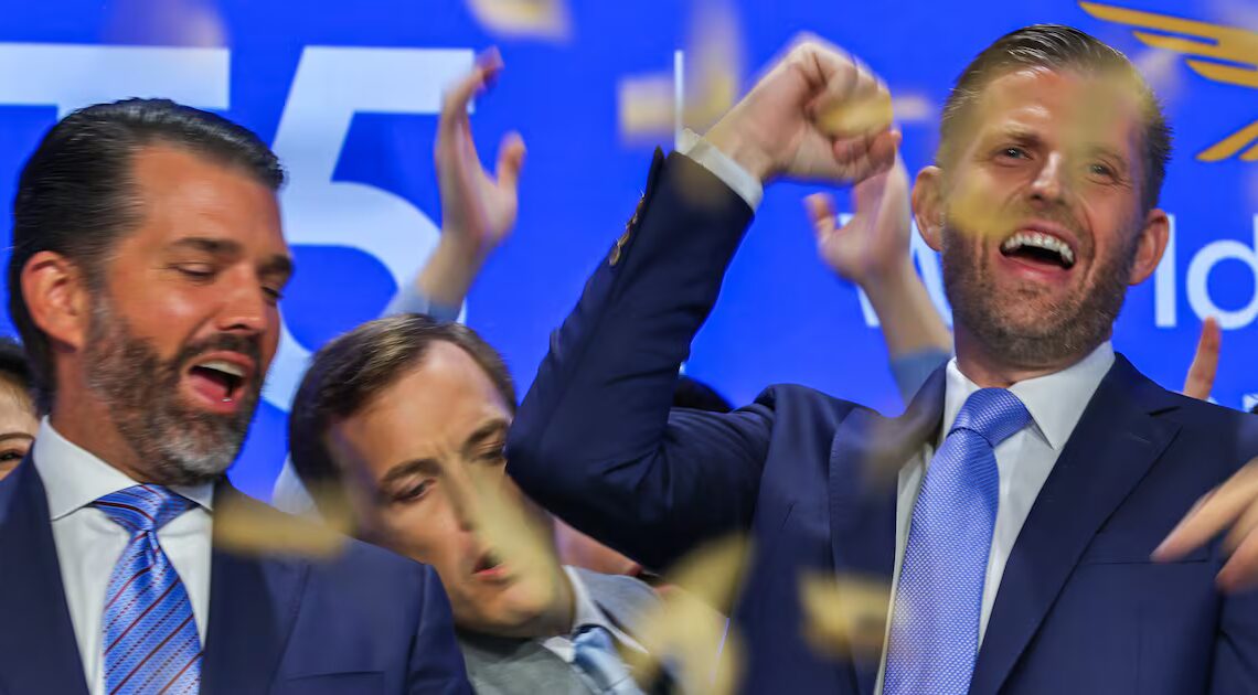 Trump’s Sons Launch Jaw-Dropping Bid to Cash in on Dad’s War