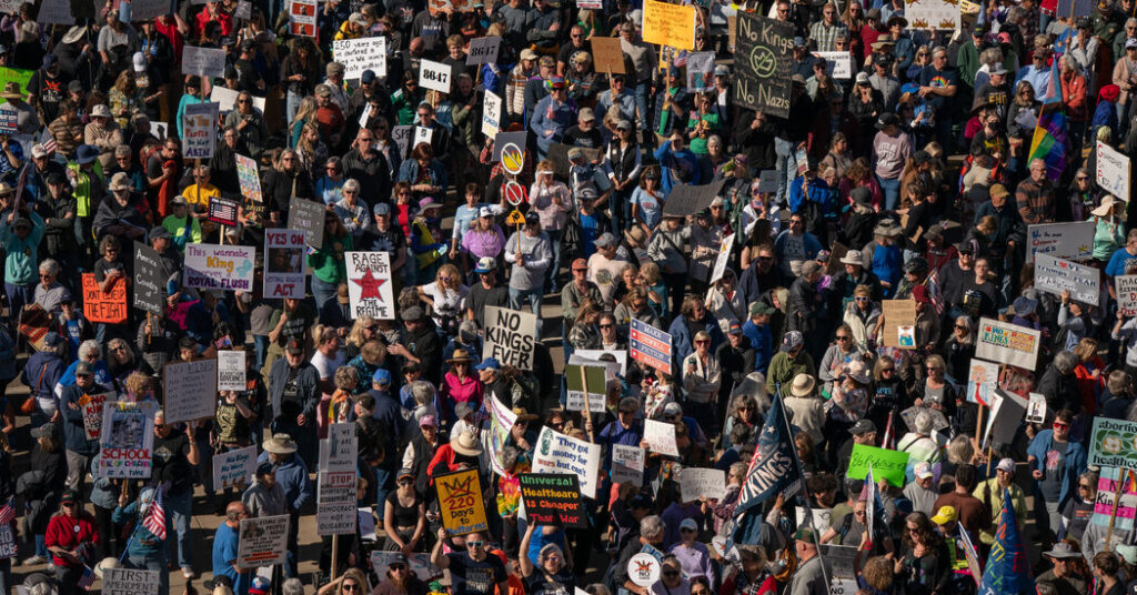 ‘No Kings’: Vast Throngs Say No to Trump