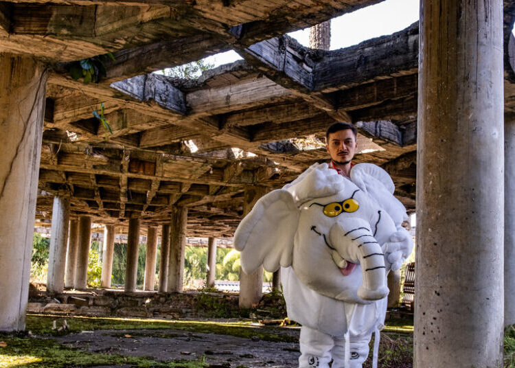 He Rode an Elephant Costume Into Colombia’s Senate