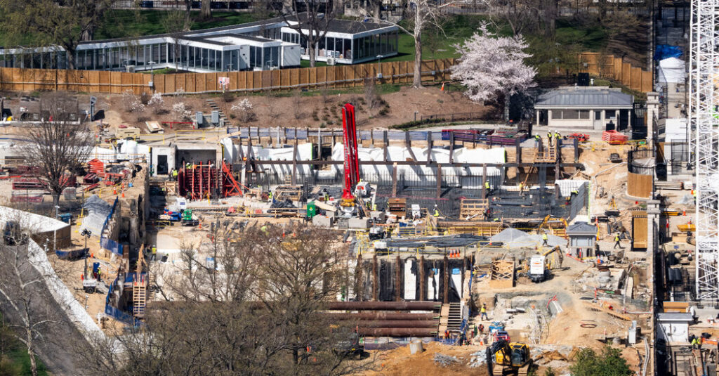 Judge Orders Construction Stopped on Trump’s White House Ballroom