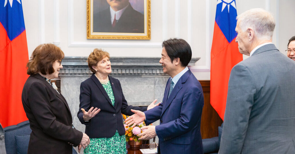 U.S. Senators Press Taiwan to Raise Military Spending as China Protests