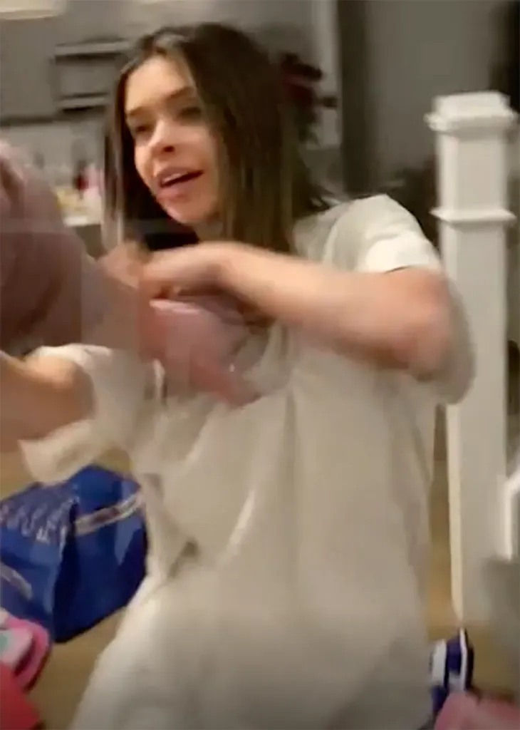 Taylor Frankie Paul throws a chair at Dakota Mortensen.