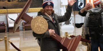 He took Pelosi’s lectern on Jan. 6. Now he’s running for office.