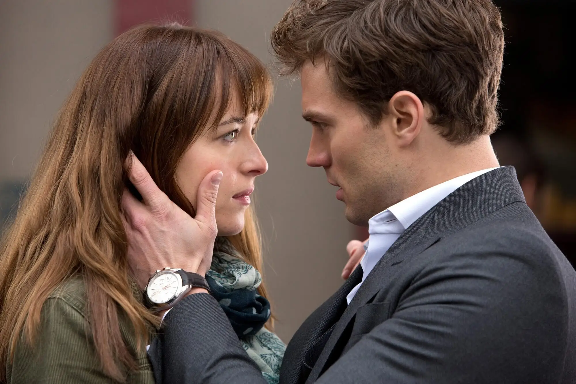 Jamie Dornan and Dakota Johnson in