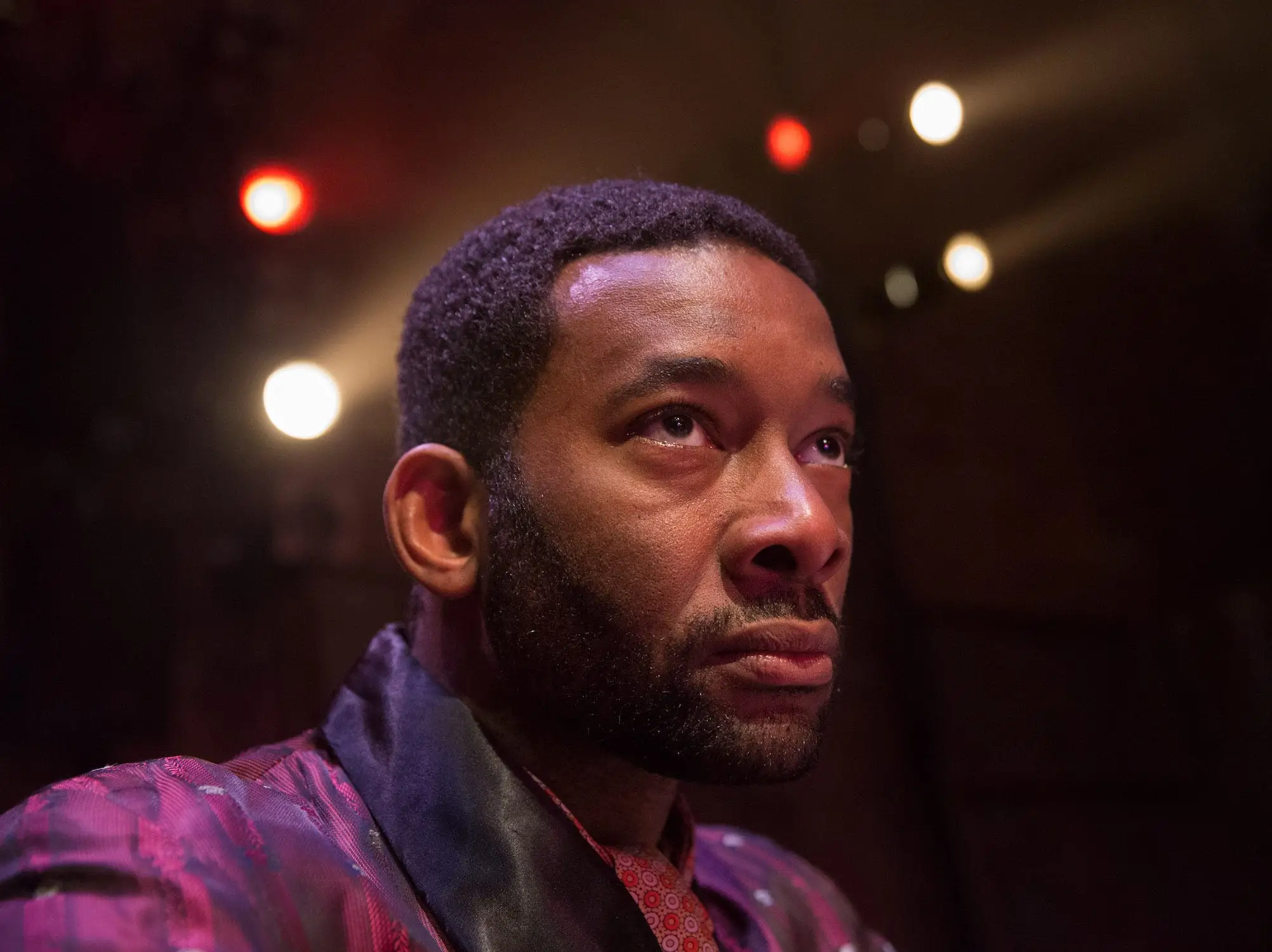 Daren Herbert on stage acting in The Wild Party, a musical