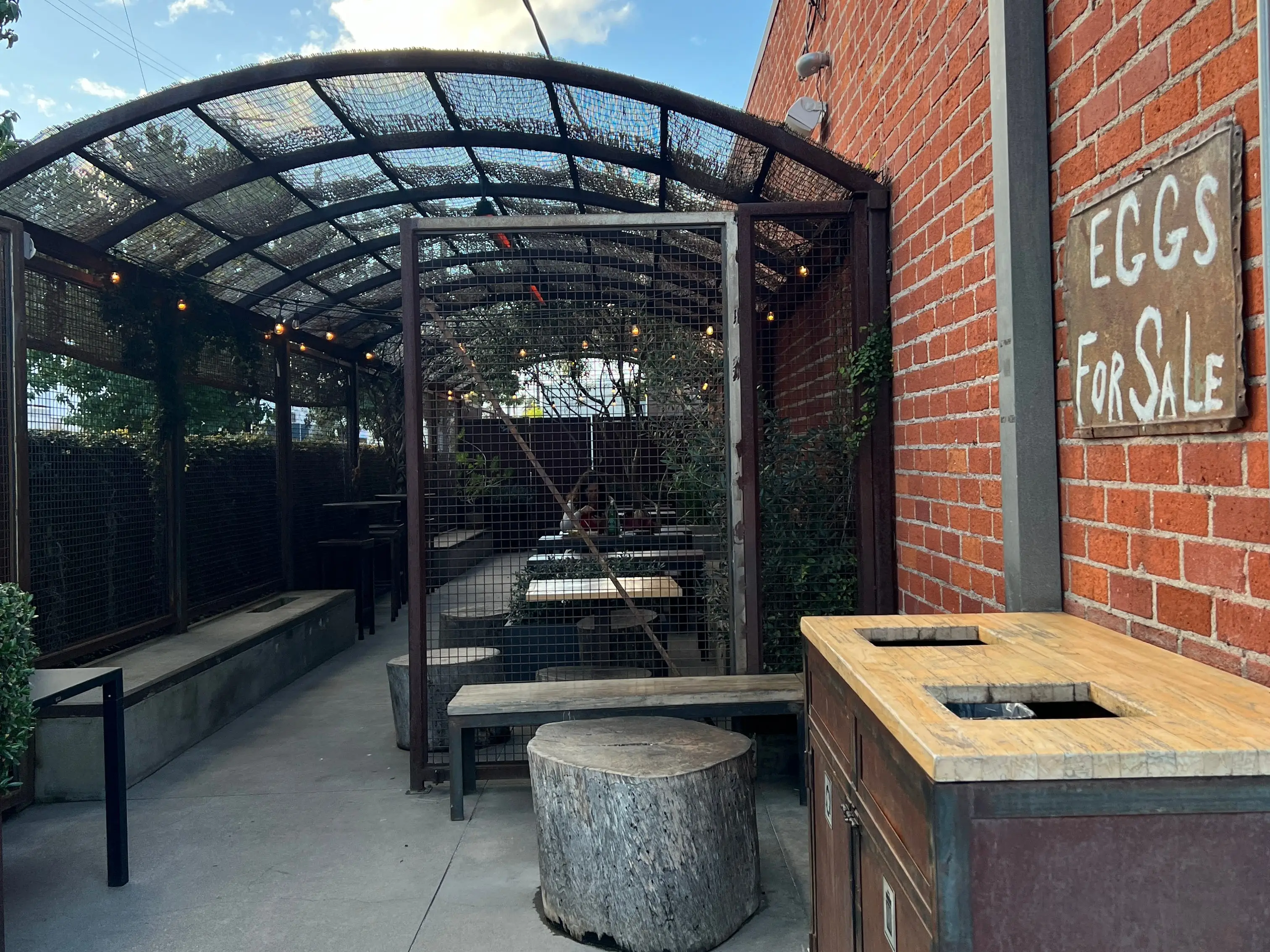 the outdoor cafe part of erewhon