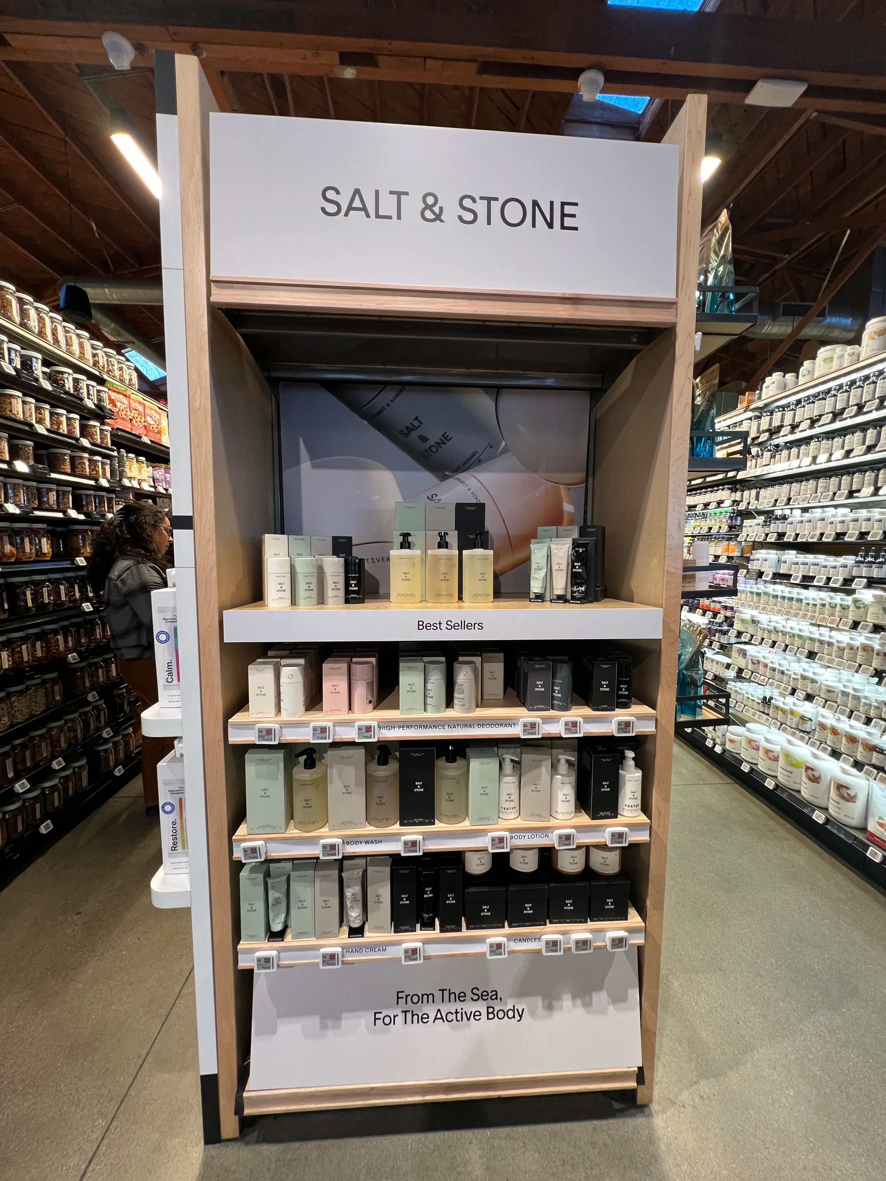 salt and stone display at erewhon