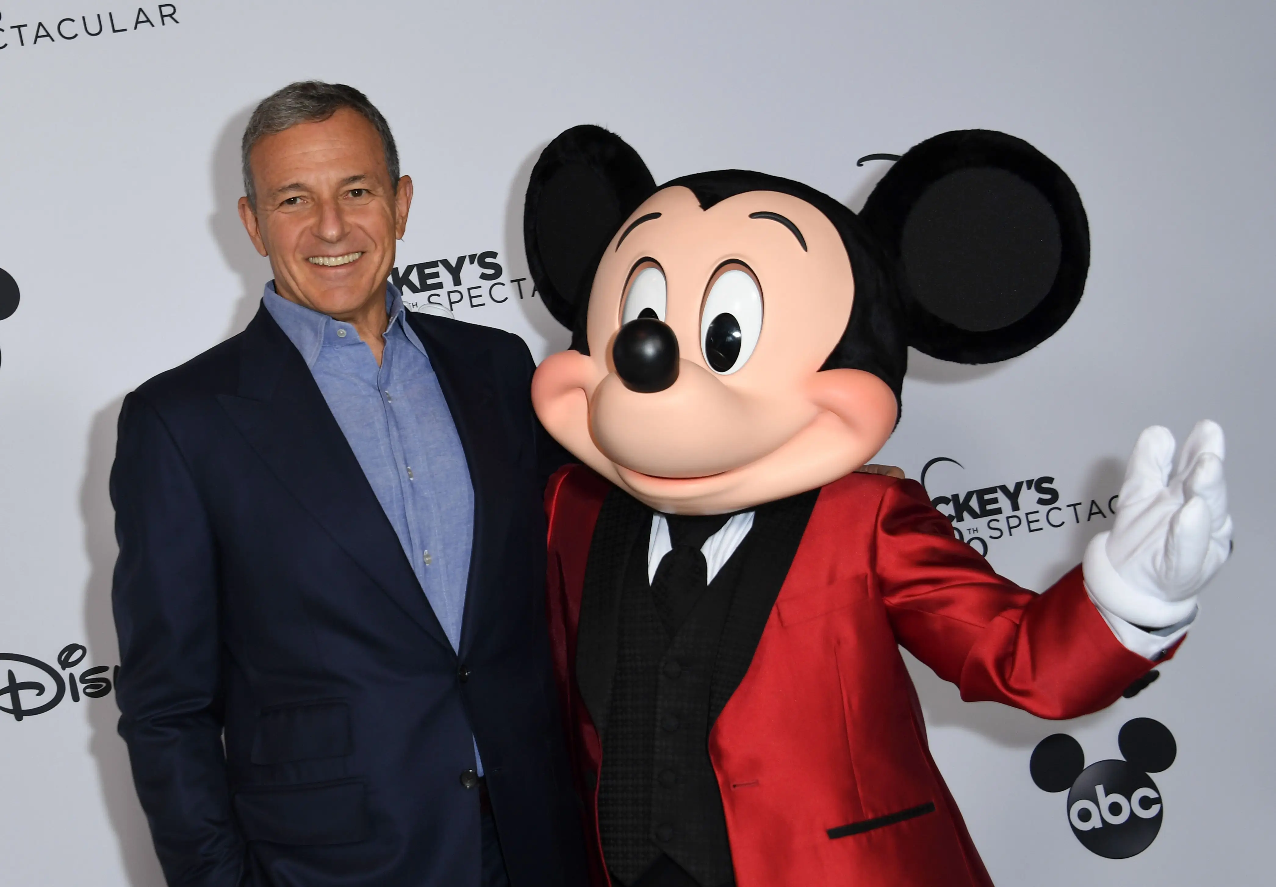 Bob Iger and Mickey Mouse