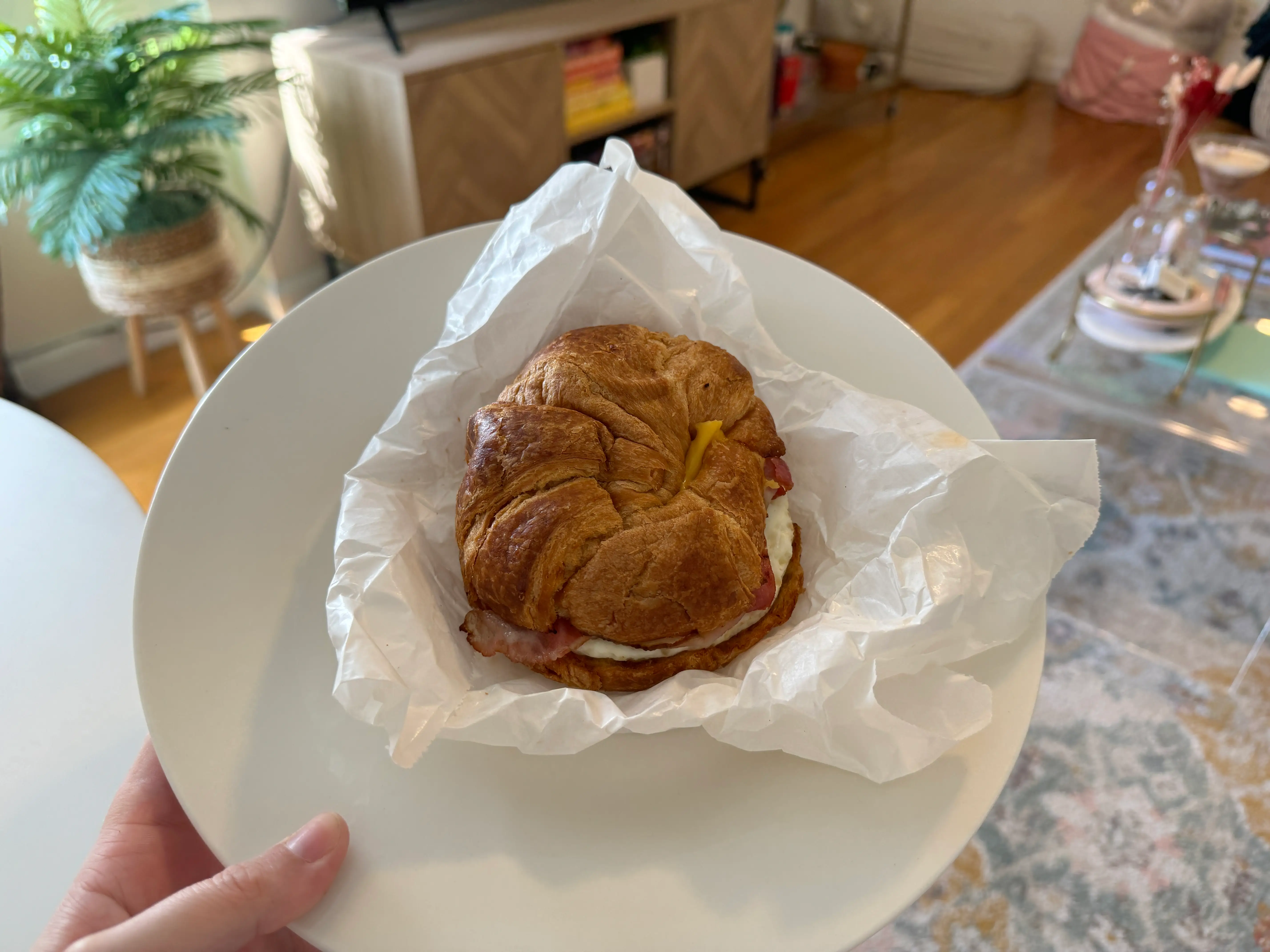 bacon egg cheese sandwich from dunkin