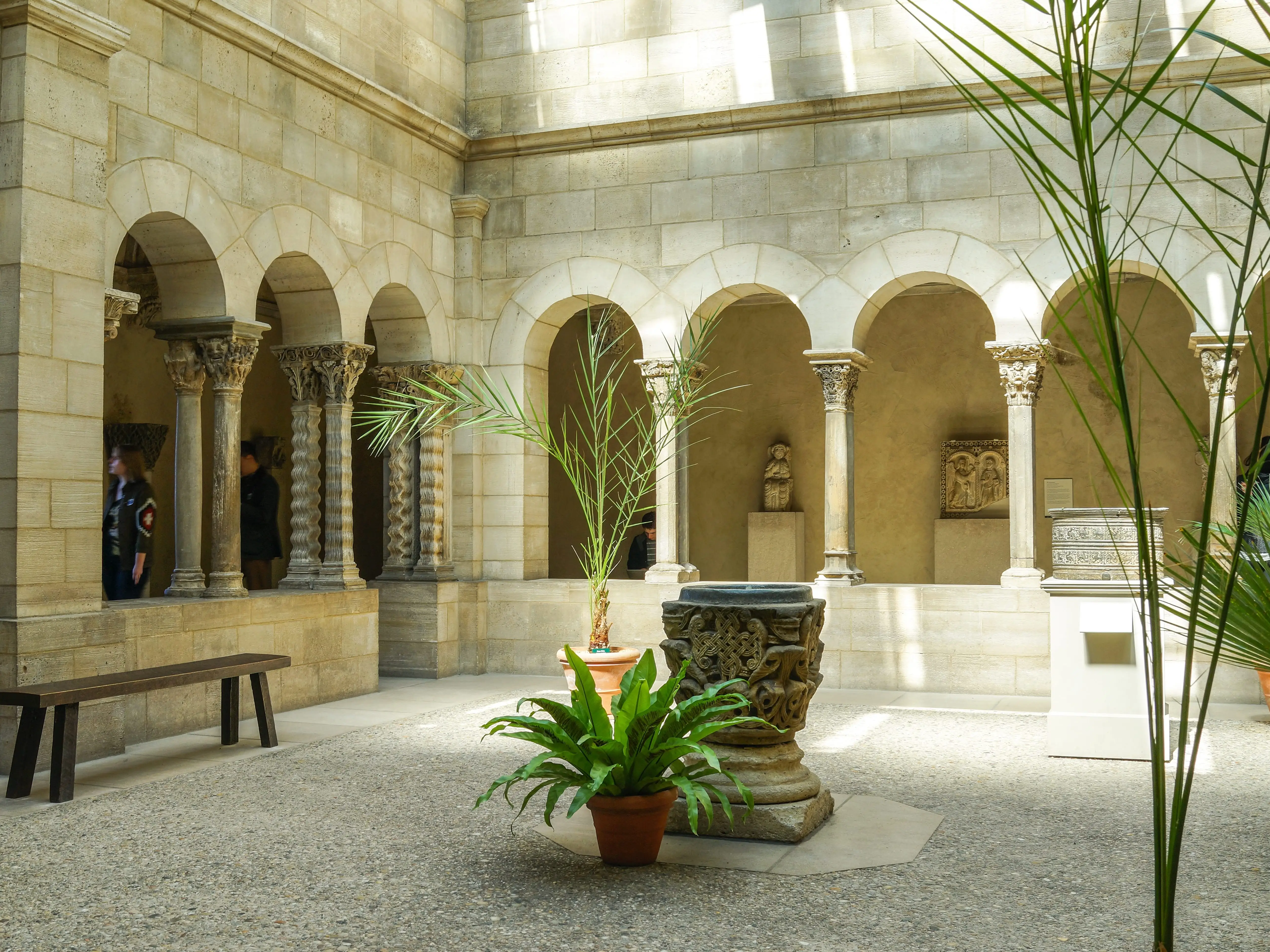 The Saint Guilhem Cloister at the Metropolitan Museum of Art.
