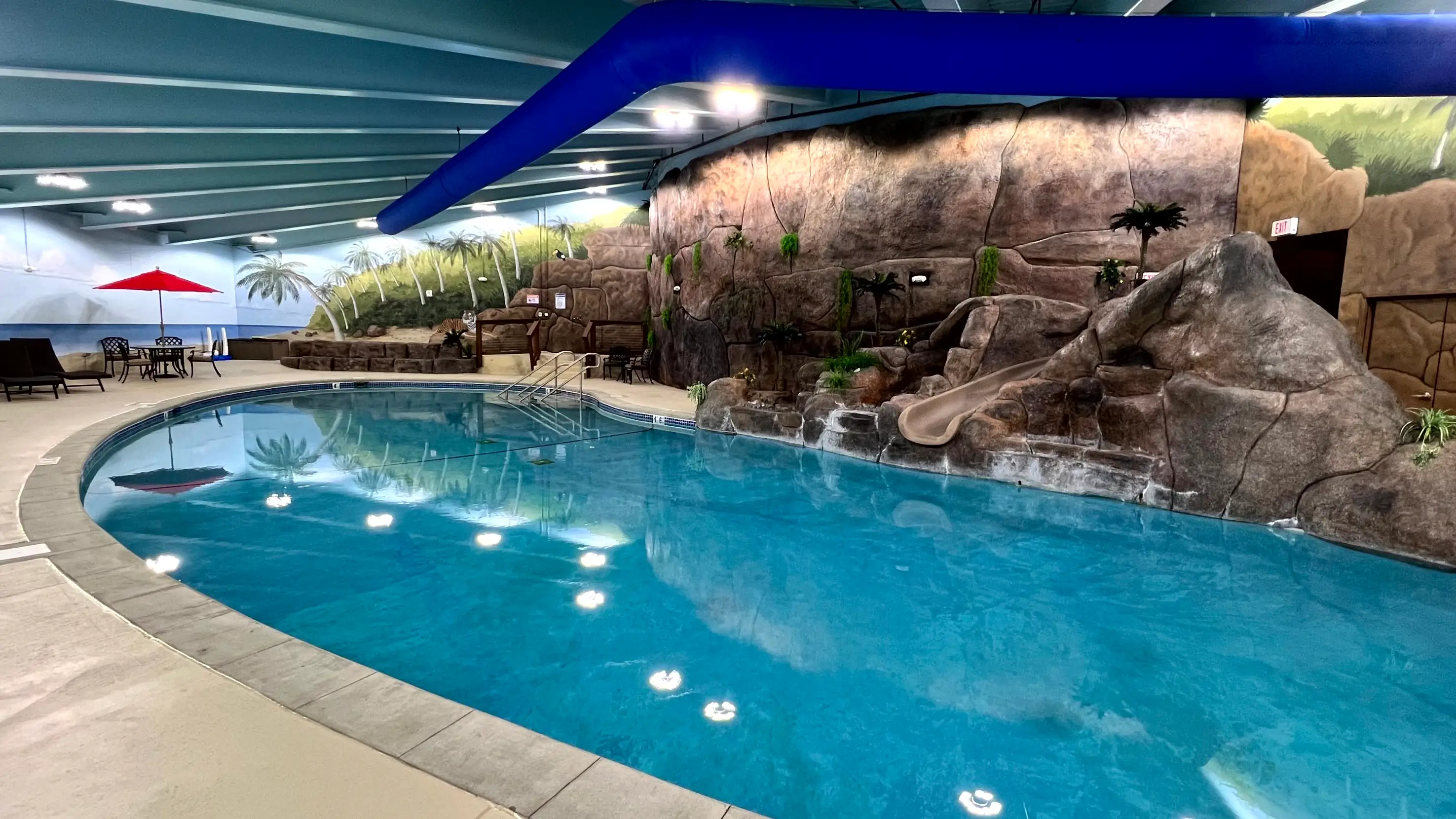 An underground pool in a bunker from Survival Condo Projects