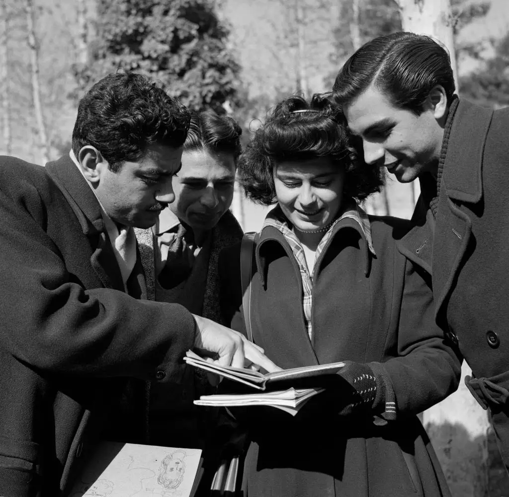 Students at the University of Tehran.