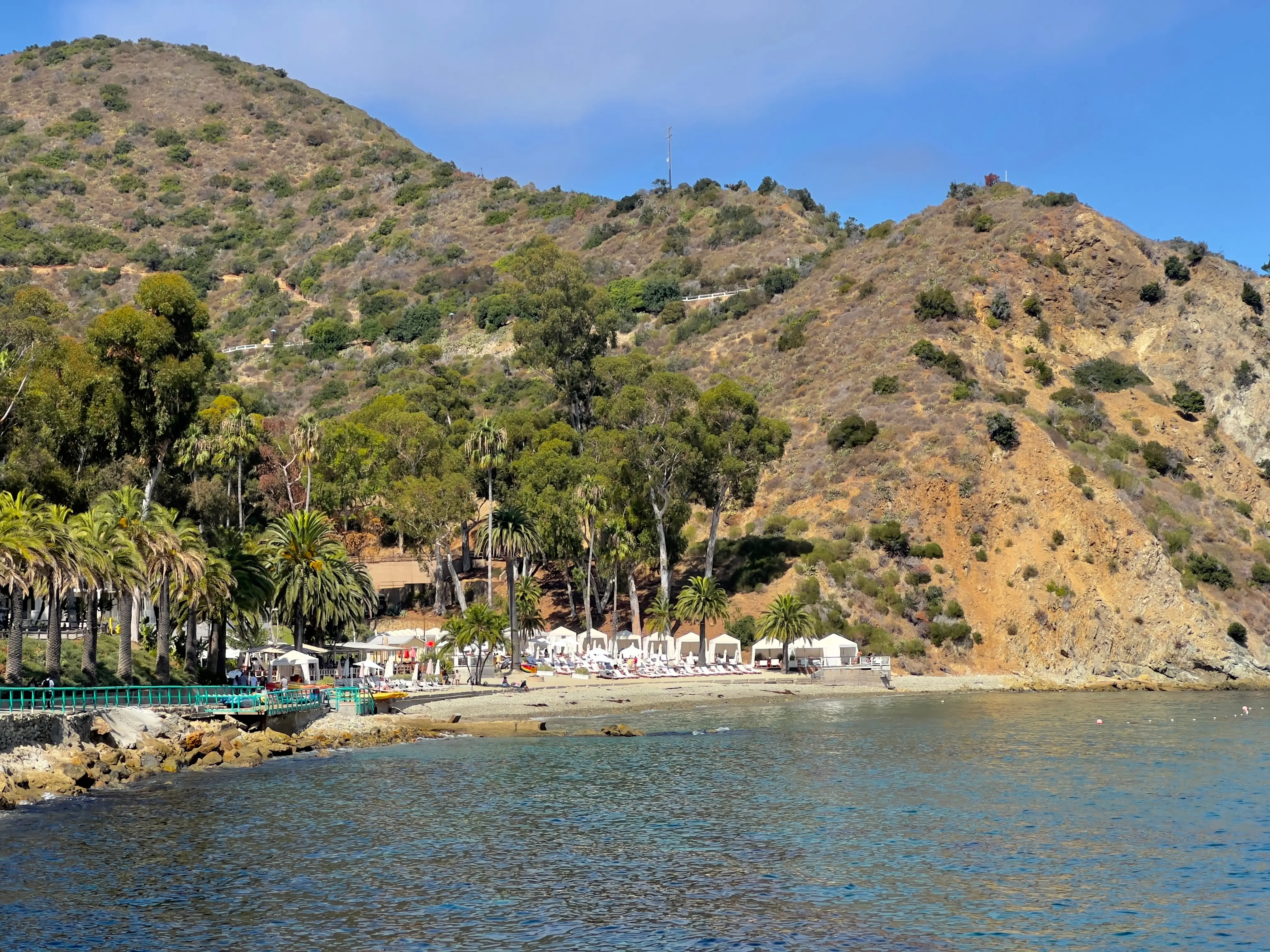 A beach on Catalina Island in California.