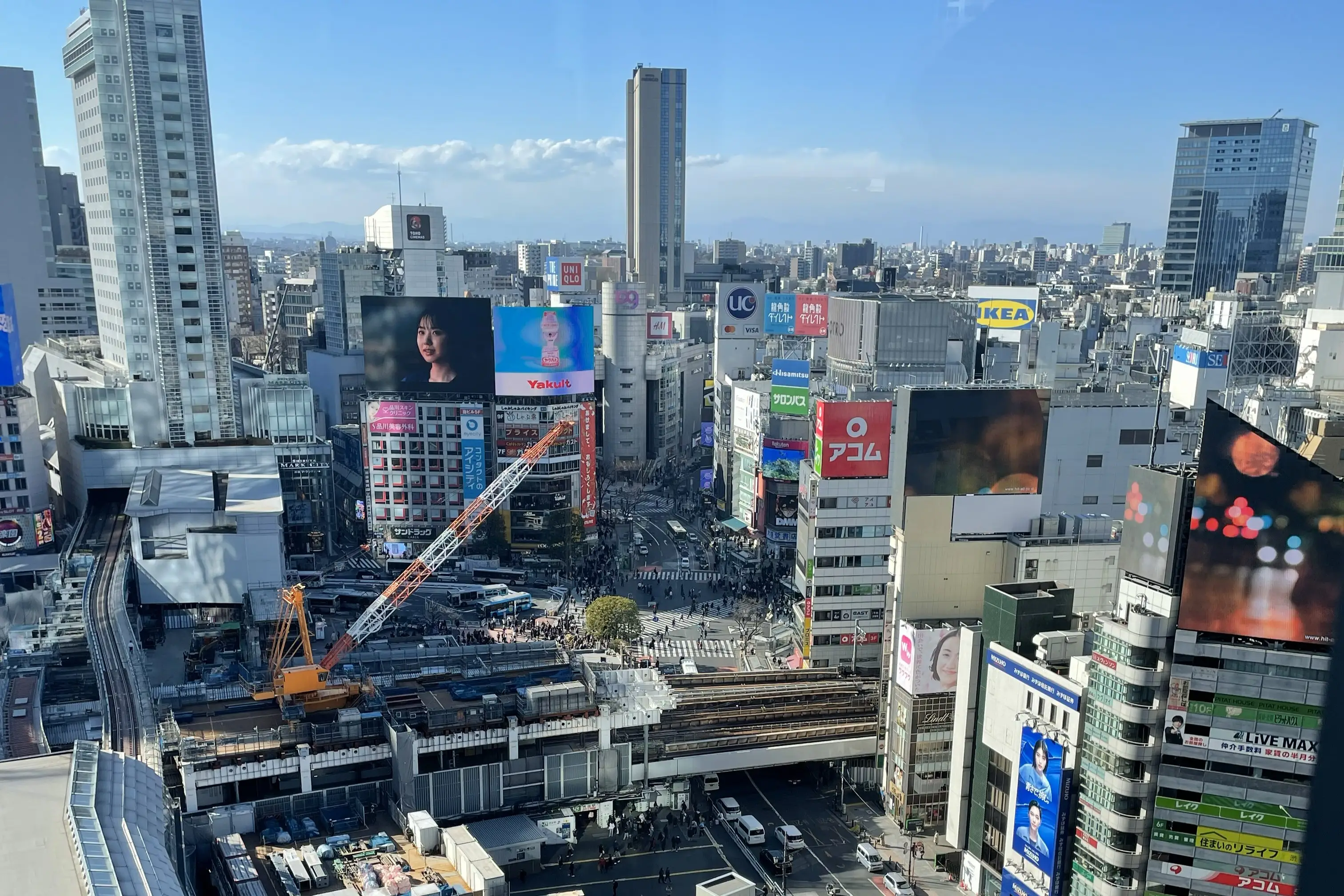 Aerial view of city in Japan during daytime