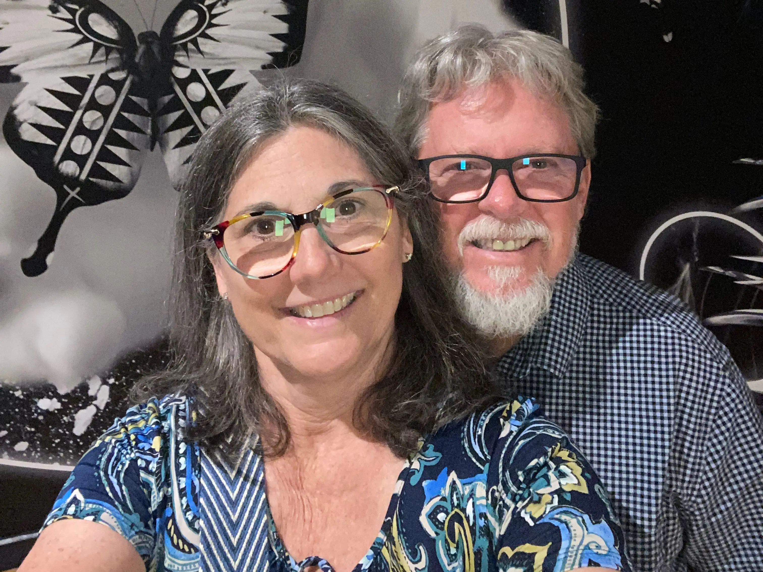 Kimberly Jones and her husband in a selfie.