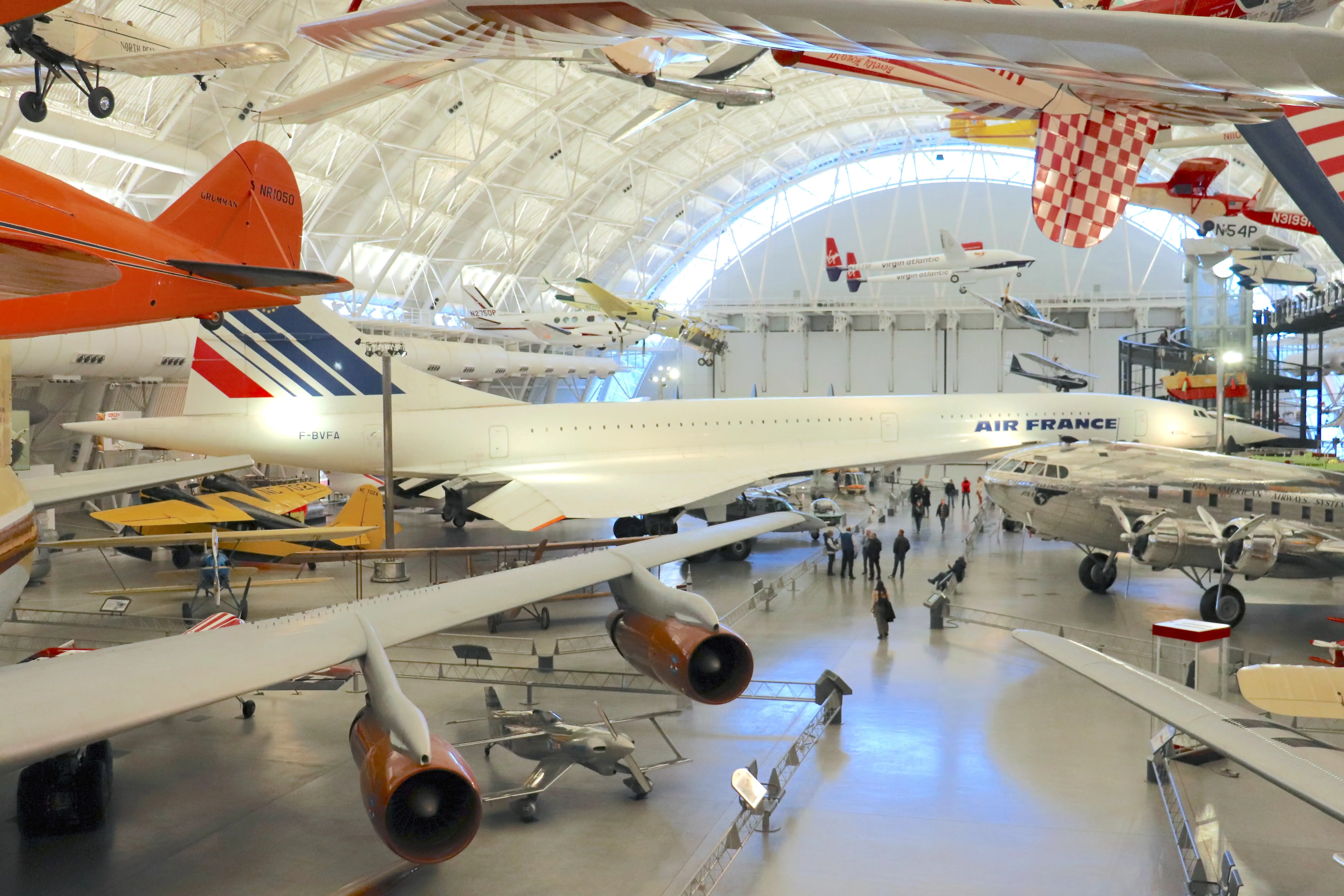 An Air France Concorde supersonic passenger jet.