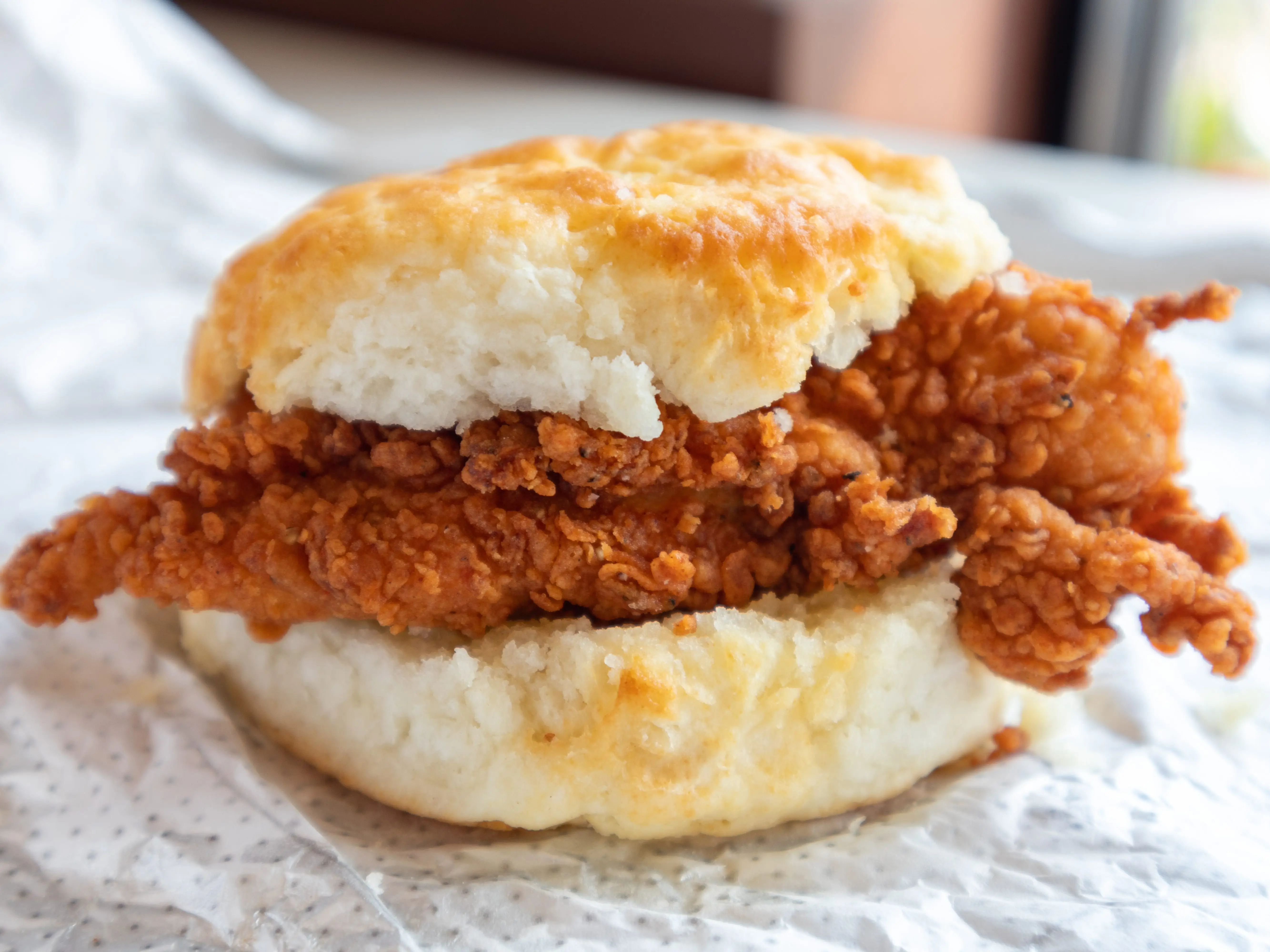 Fried chicken biscuit