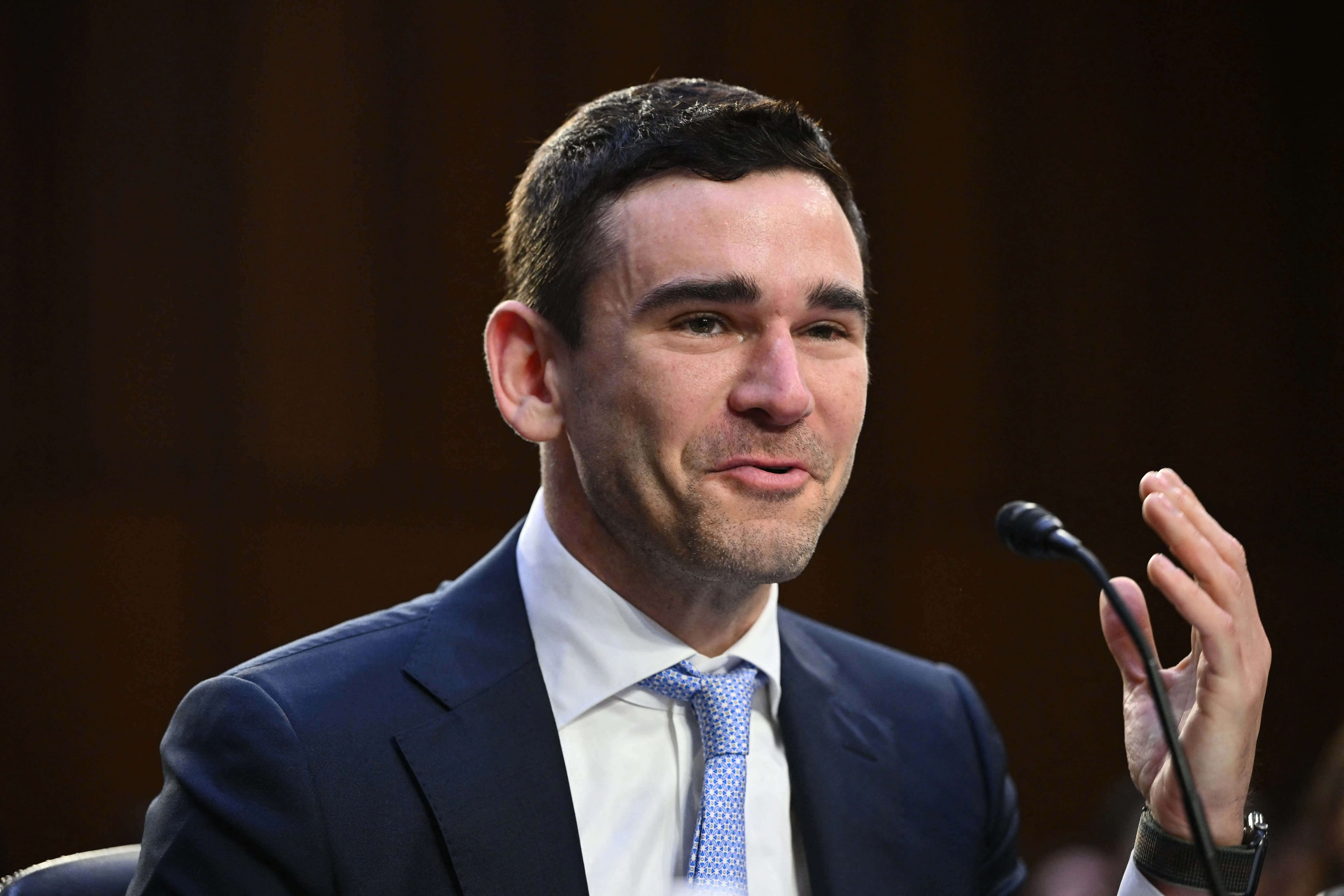 Jack Groetzinger, CEO of SeatGeek, testifying in 2023.