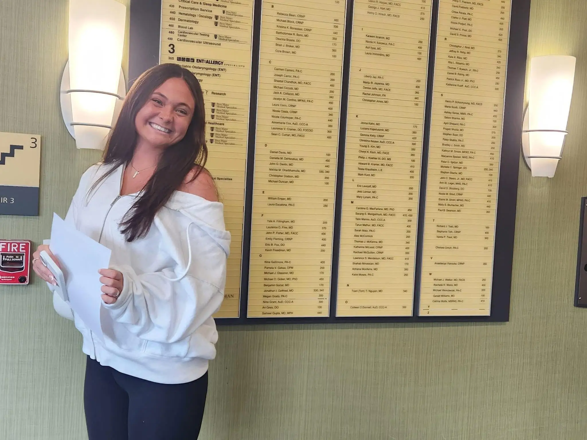 Katie Davis at Bryn Mawr hospital