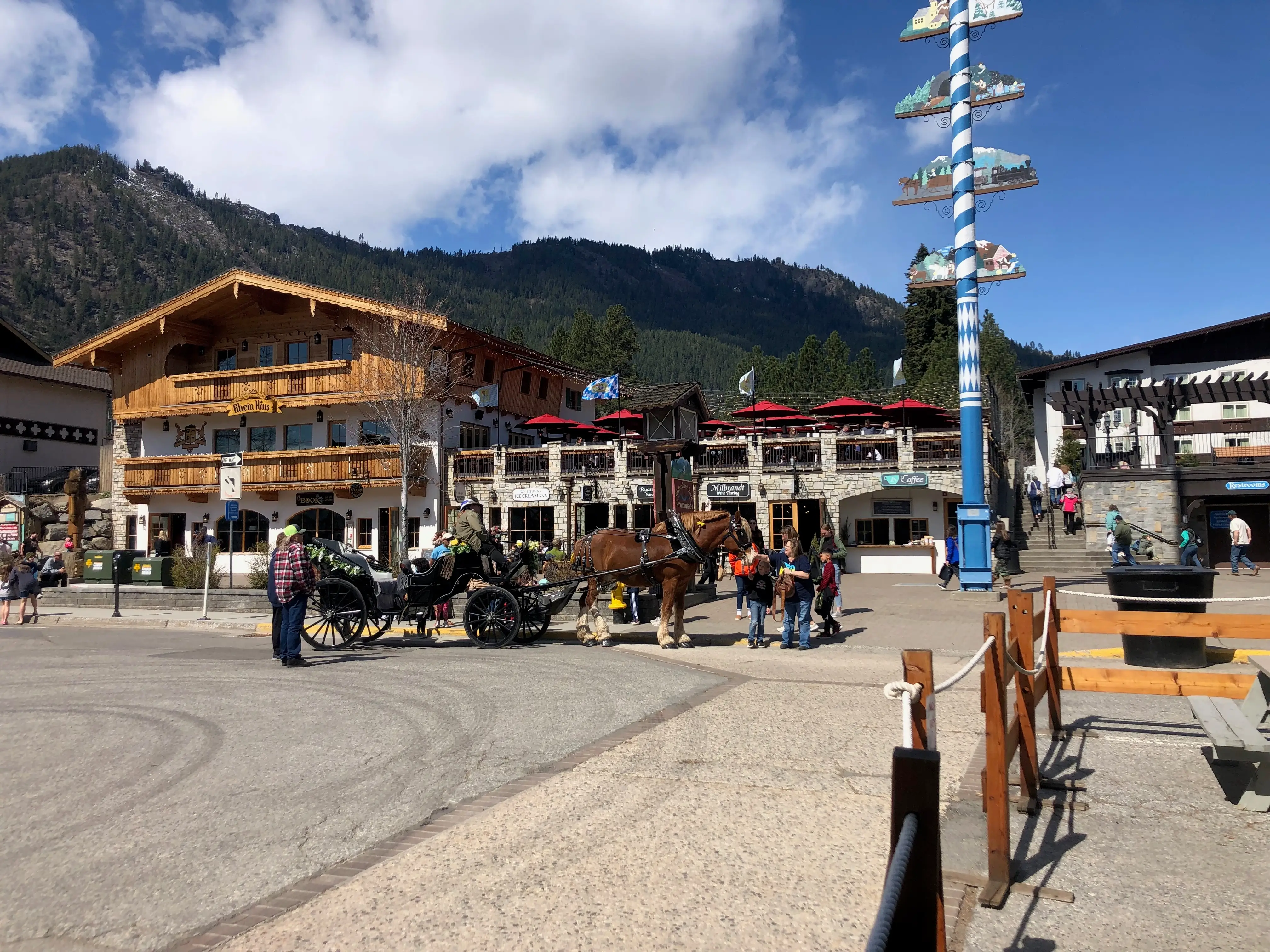 Horse and carriage in Leavenworth