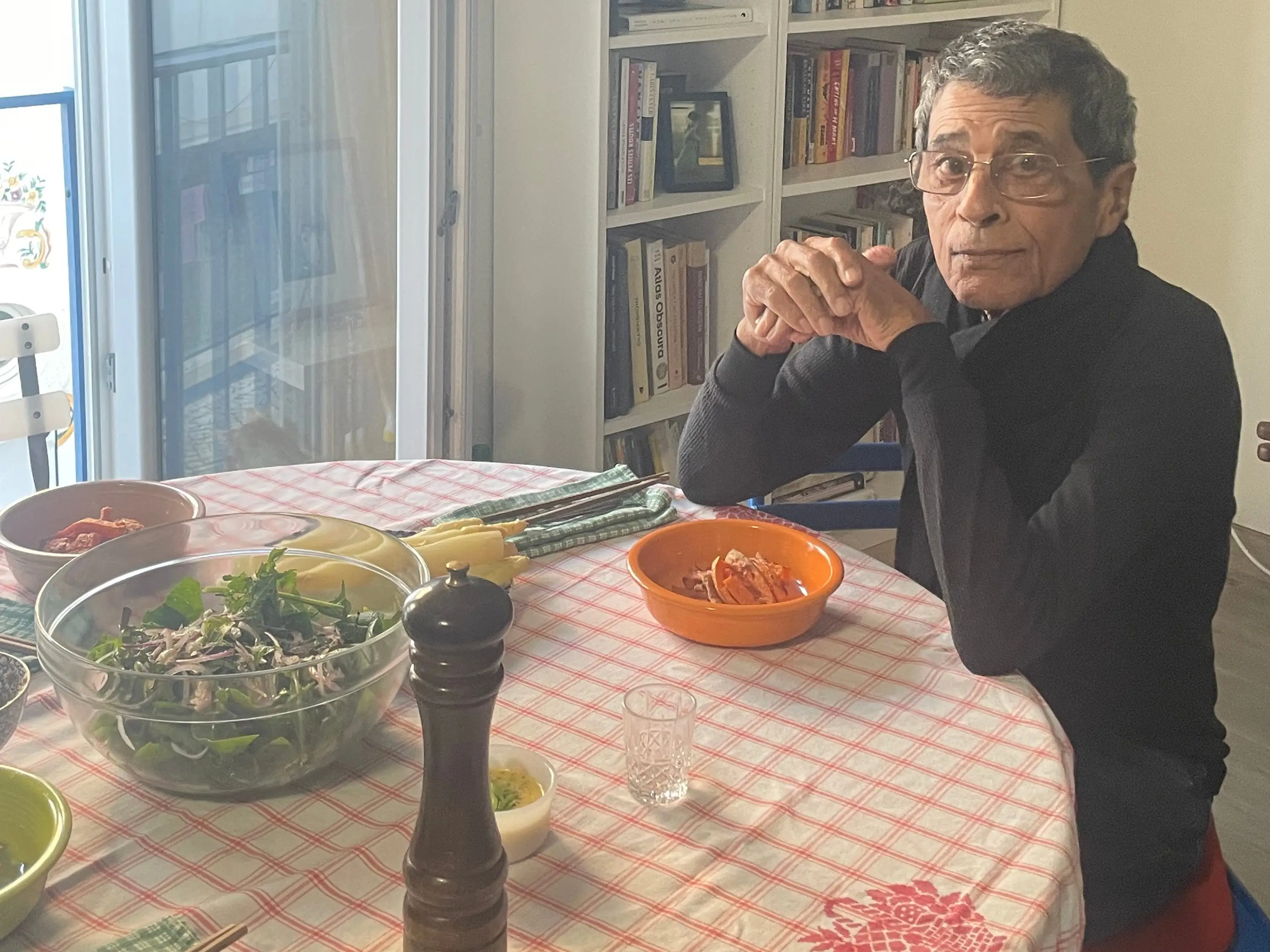Man sitting for lunch