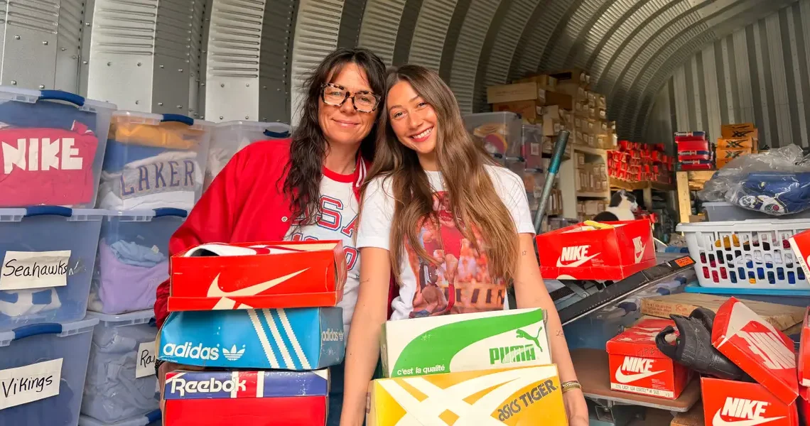 I inherited a storage unit from a family friend. It was full of vintage clothes, which I now sell online.