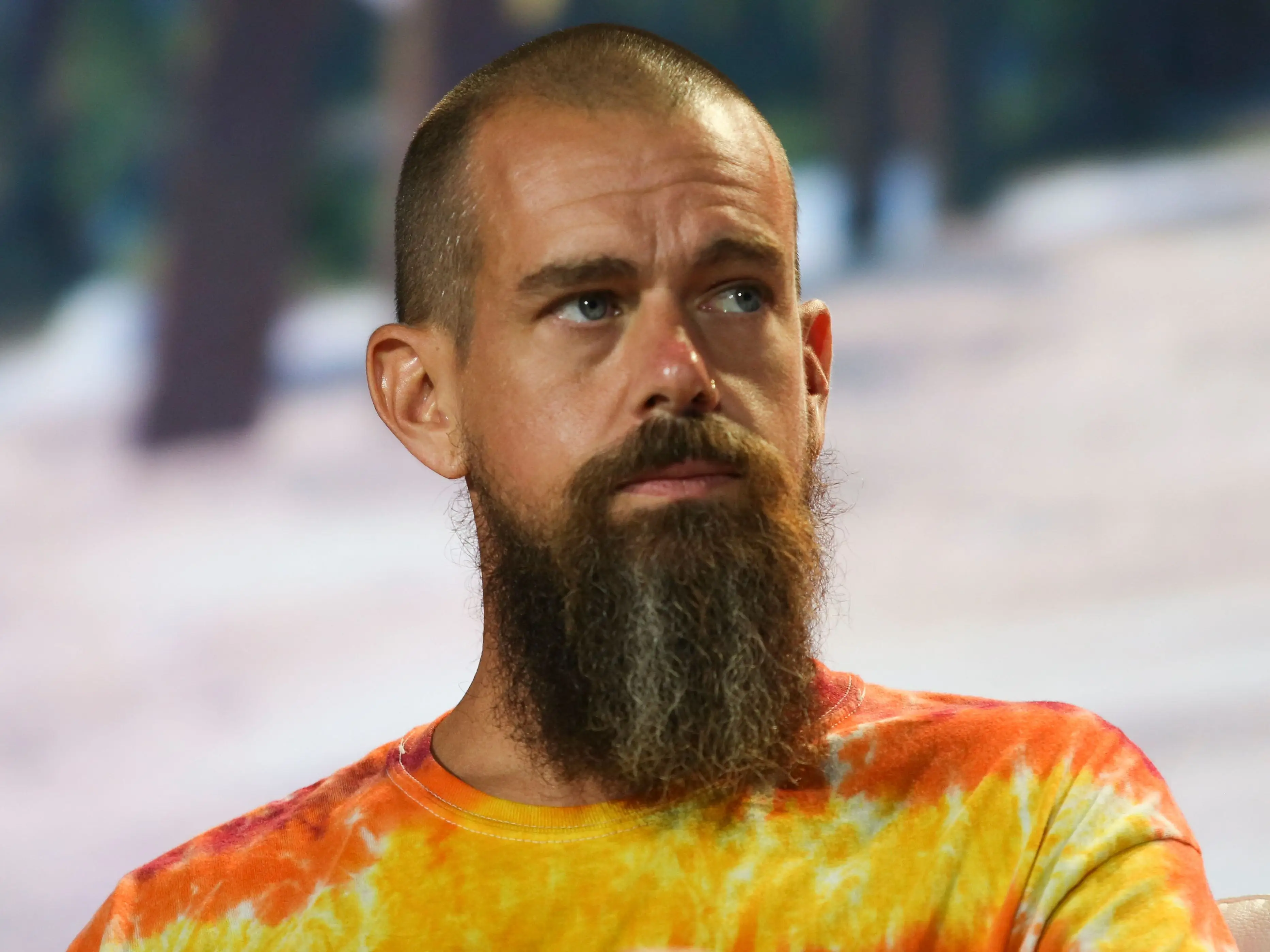 Jack Dorsey, CEO of Block, at the Bitcoin 2021 Conference.