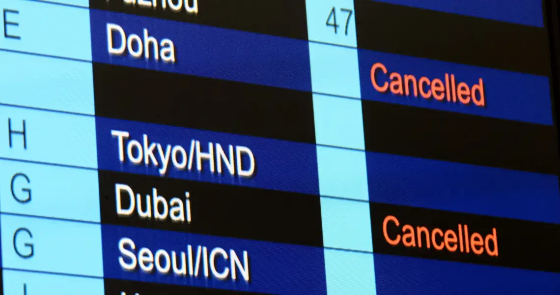 Global airline stocks are plunging after Iran attacks triggered widespread travel chaos