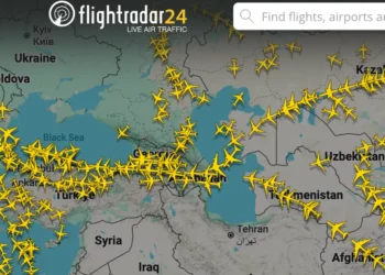 Airlines are being squeezed into this sliver of sky as much of the Middle East joins Russia on the airspace no-fly list