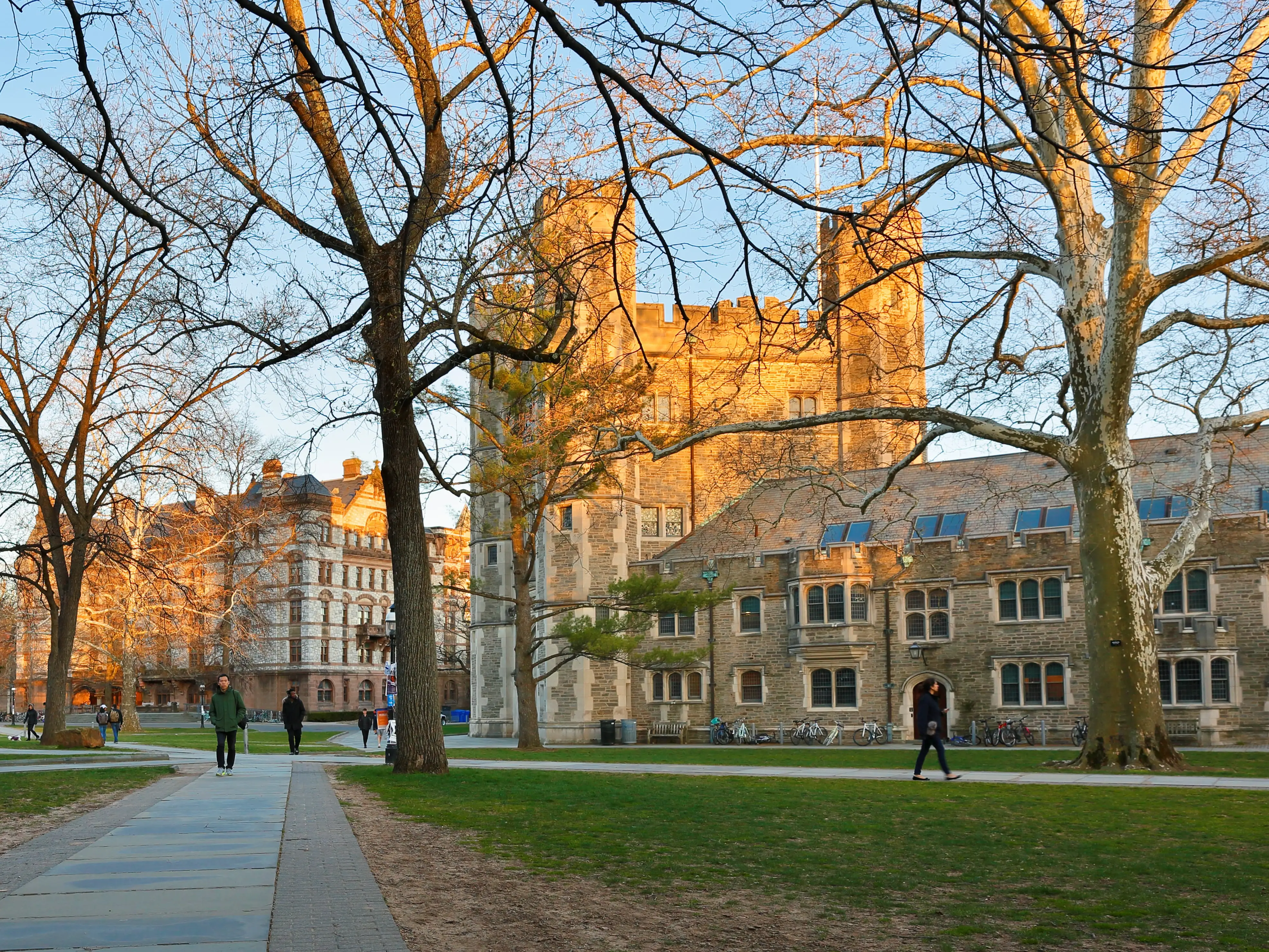 Blair Hall on campus of Princeton University on a late afternoon. Princeton University is a Private Ivy League University in New Jersey, USA.