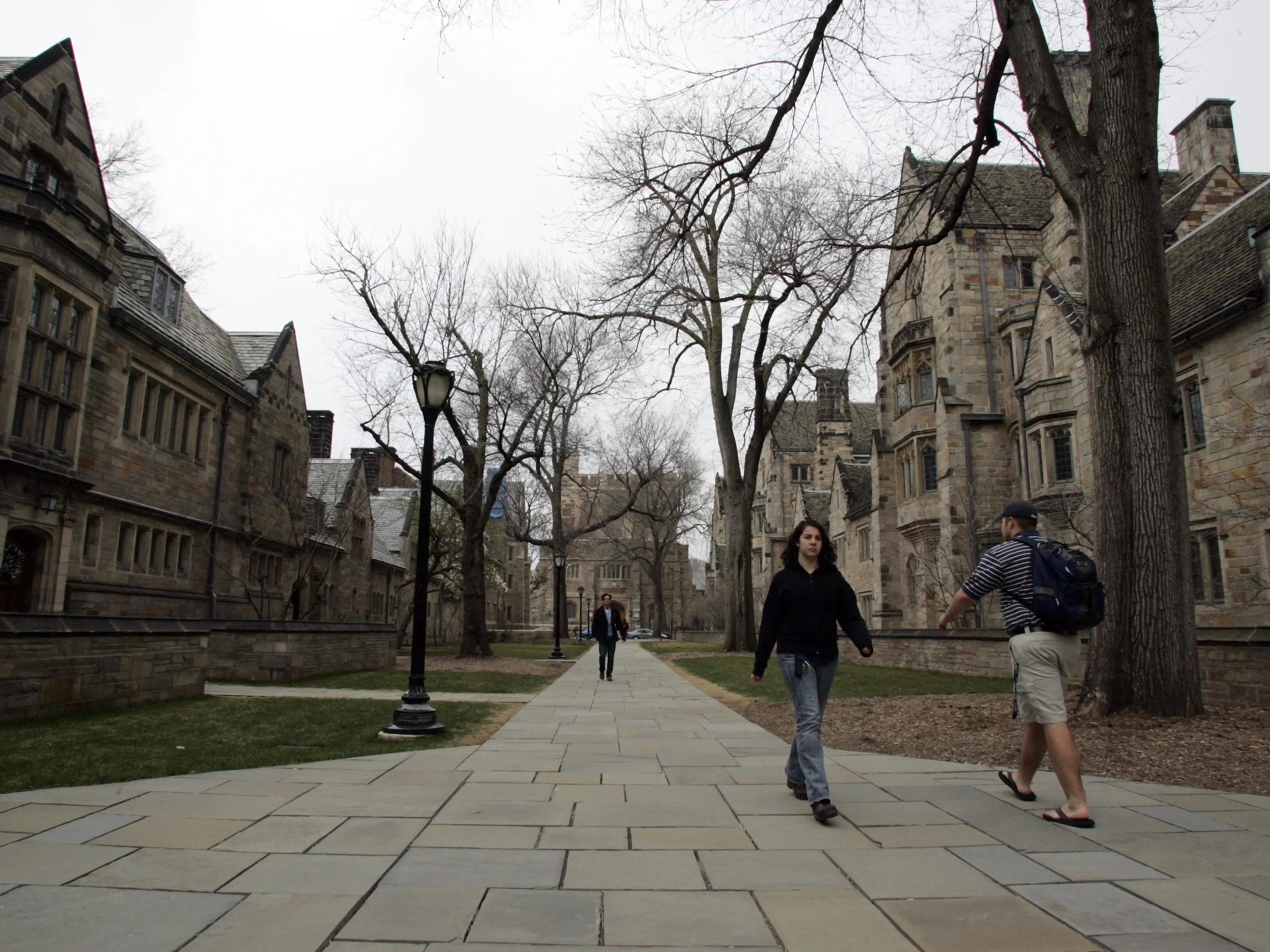 Campus of Yale University in New Haven, Connecticut.