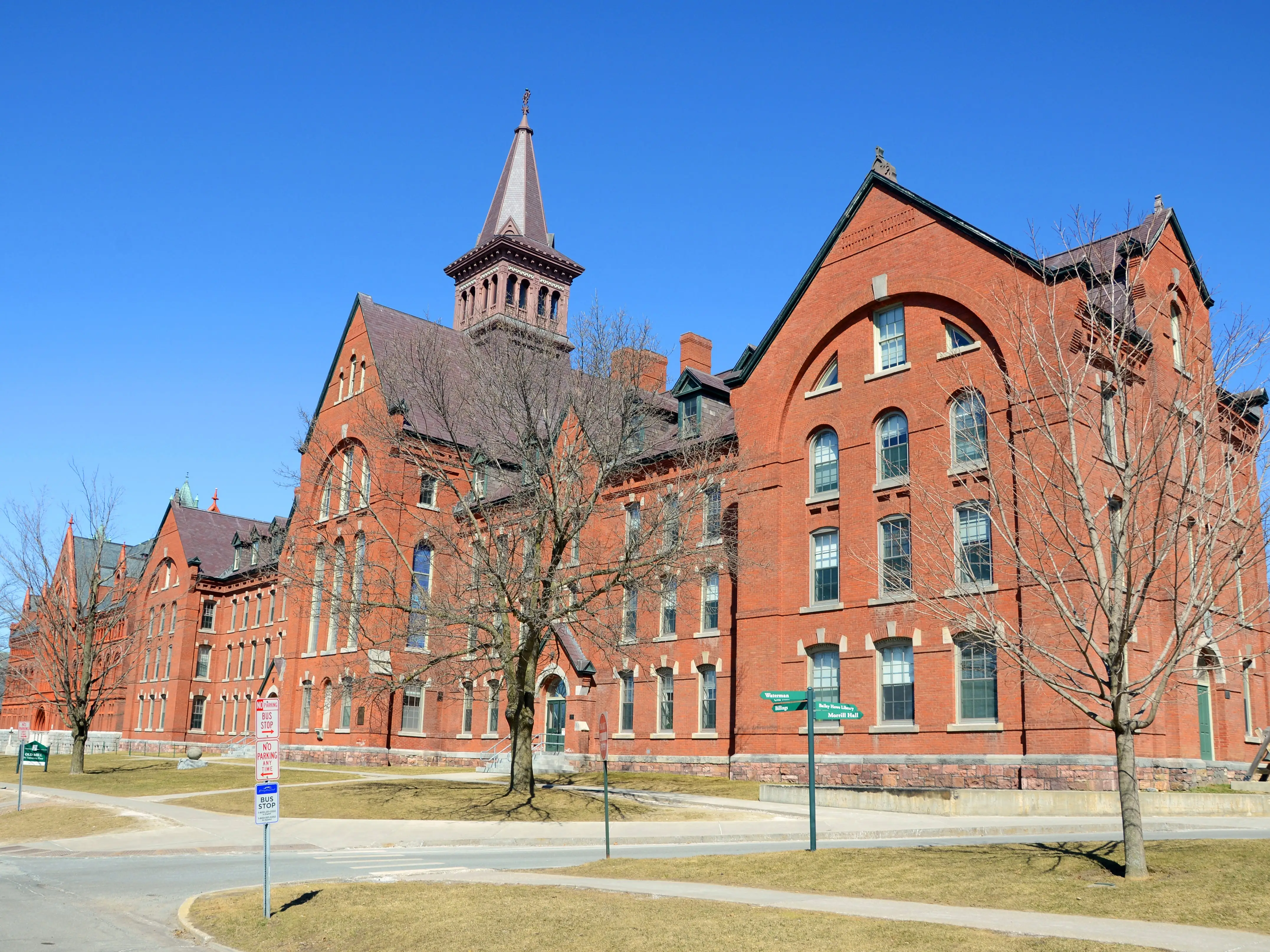 Old Mill is the oldest building of University of Vermont (UVM), Burlington, Vermont, USA