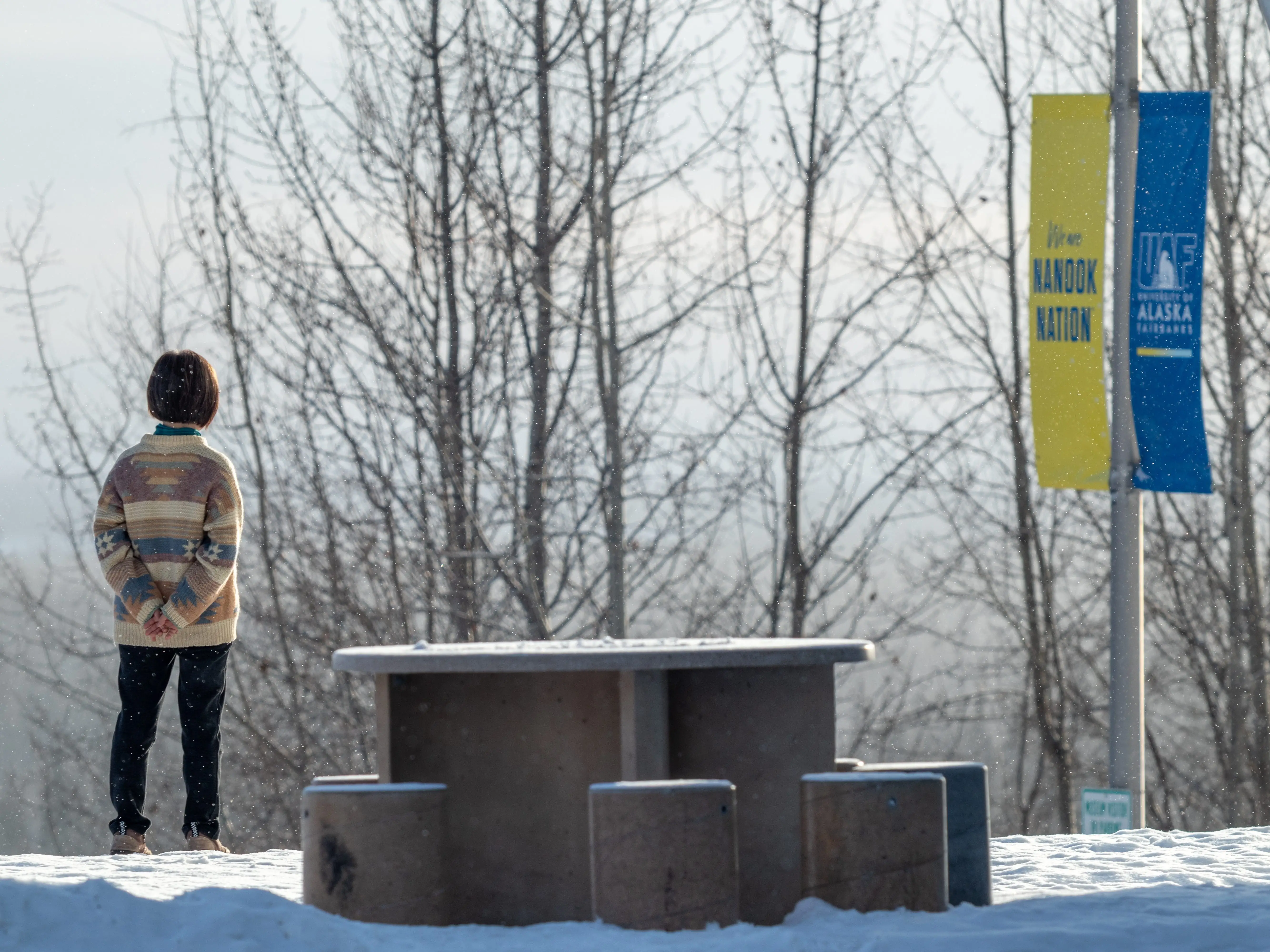 An Older Student On The UAF Campus