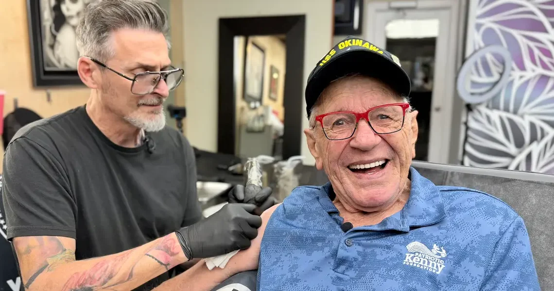 I’m 84 years old and just got my first tattoo. I think everyone should cross things off their bucket lists.