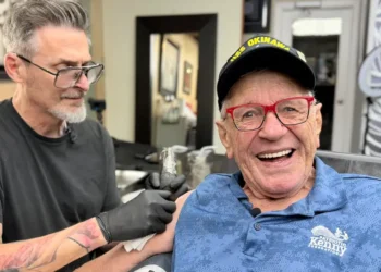 I’m 84 years old and just got my first tattoo. I think everyone should cross things off their bucket lists.