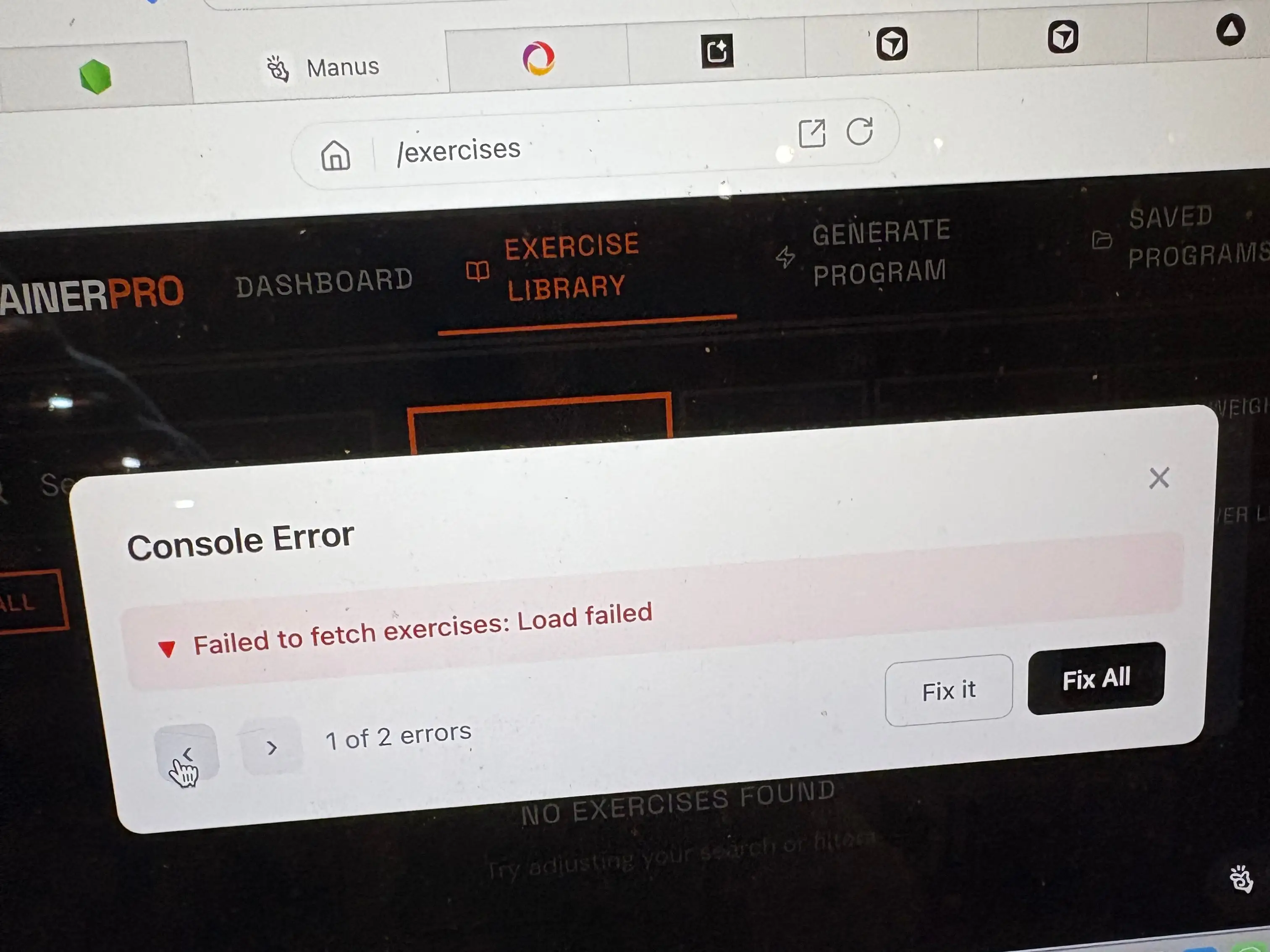 error message vibe coding