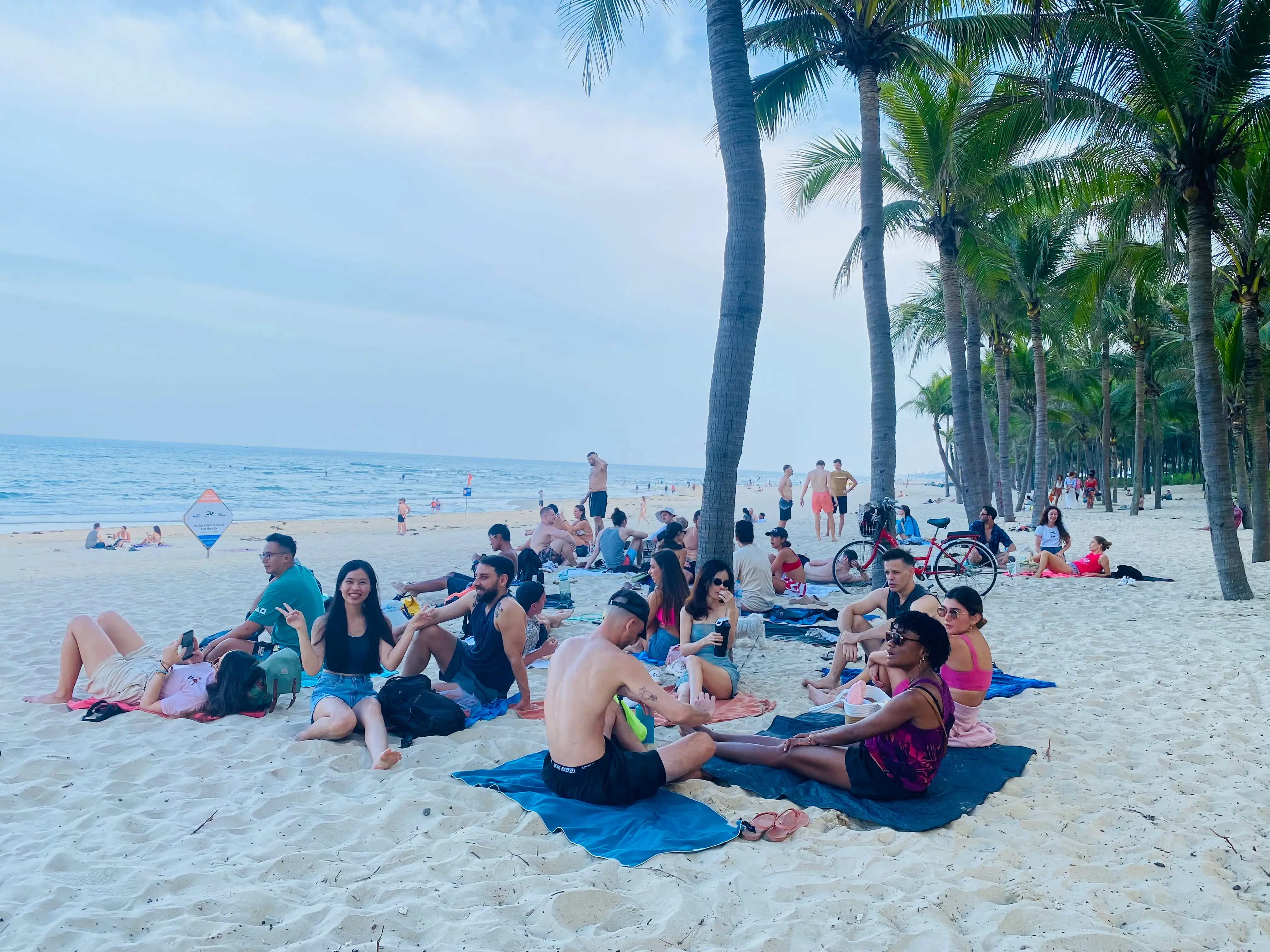 On the beach in Da Nang, Vietnam.